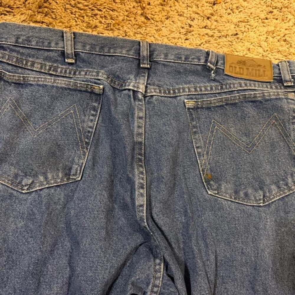 Old Mill Men's Blue Jeans Size 38x36 Straight Leg Medium Wash Denim